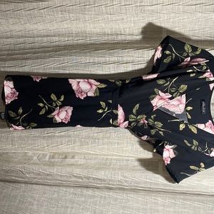 Super cute black floral dress